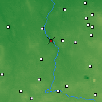 Nearby Forecast Locations - Sieradz - Kaart