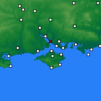 Nearby Forecast Locations - Hamble-le-Rice - Kaart