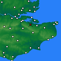 Nearby Forecast Locations - Sittingbourne - Kaart