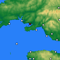 Nearby Forecast Locations - Llanelli - Kaart
