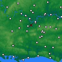 Nearby Forecast Locations - Byfleet - Kaart