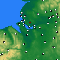 Nearby Forecast Locations - Huyton - Kaart