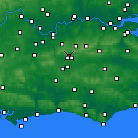 Nearby Forecast Locations - Crawley - Kaart