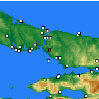 Nearby Forecast Locations - Ataşehir - Kaart