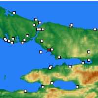 Nearby Forecast Locations - Pendik - Kaart