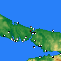 Nearby Forecast Locations - Sarıyer - Kaart