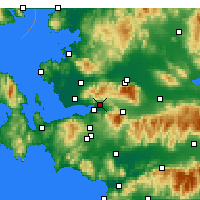 Nearby Forecast Locations - Bornova - Kaart