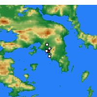 Nearby Forecast Locations - Agios Dimitrios - Kaart