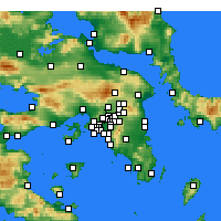 Nearby Forecast Locations - Irakleio Attikis - Kaart