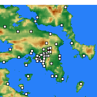 Nearby Forecast Locations - Kifissia - Kaart