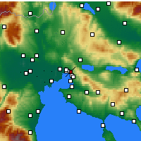 Nearby Forecast Locations - Polichni - Kaart
