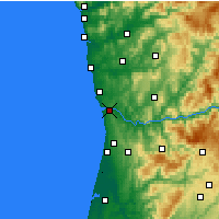 Nearby Forecast Locations - Vila Nova de Gaia - Kaart