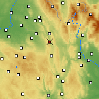 Nearby Forecast Locations - Česká Třebová - Kaart