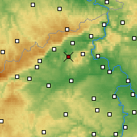 Nearby Forecast Locations - Bílina - Kaart
