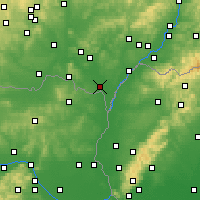 Nearby Forecast Locations - Břeclav - Kaart