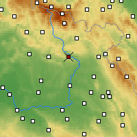 Nearby Forecast Locations - Dvůr Králové nad Labem - Kaart