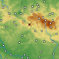 Nearby Forecast Locations - Jablonec nad Nisou - Kaart