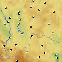 Nearby Forecast Locations - Jindřichův Hradec - Kaart