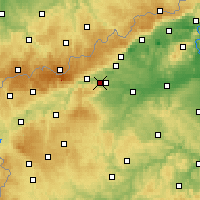 Nearby Forecast Locations - Kadaň - Kaart