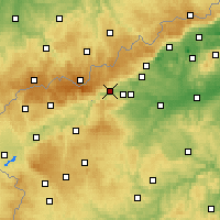 Nearby Forecast Locations - Klášterec nad Ohří - Kaart