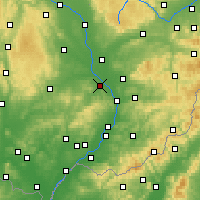 Nearby Forecast Locations - Kroměříž - Kaart