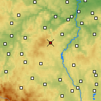 Nearby Forecast Locations - Příbram - Kaart