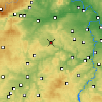Nearby Forecast Locations - Rakovník - Kaart