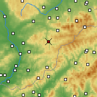 Nearby Forecast Locations - Vsetín - Kaart