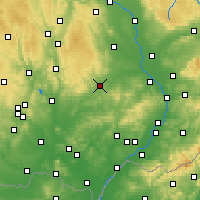 Nearby Forecast Locations - Vyškov - Kaart