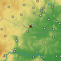 Nearby Forecast Locations - Znojmo - Kaart