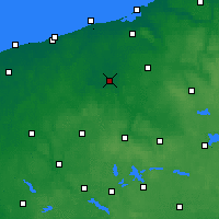 Nearby Forecast Locations - Białogard - Kaart