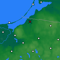 Nearby Forecast Locations - Braniewo - Kaart