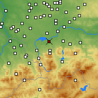 Nearby Forecast Locations - Czechowice-Dziedzice - Kaart