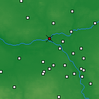 Nearby Forecast Locations - Nowy Dwór Mazowiecki - Kaart