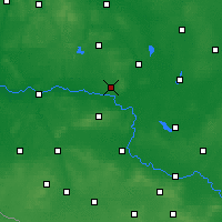 Nearby Forecast Locations - Sulechów - Kaart