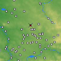 Nearby Forecast Locations - Tarnowskie Góry - Kaart