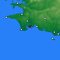 Nearby Forecast Locations - Bénodet - Kaart