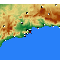 Nearby Forecast Locations - Torremolinos - Kaart