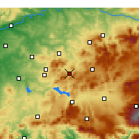 Nearby Forecast Locations - Priego de Córdoba - Kaart