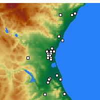 Nearby Forecast Locations - Paterna - Kaart