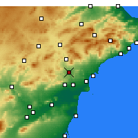 Nearby Forecast Locations - Novelda - Kaart