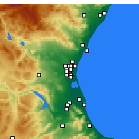Nearby Forecast Locations - Xirivella - Kaart