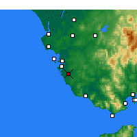 Nearby Forecast Locations - Chiclana de la Frontera - Kaart