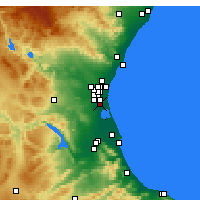 Nearby Forecast Locations - Catarroja - Kaart