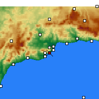 Nearby Forecast Locations - Benalmádena - Kaart