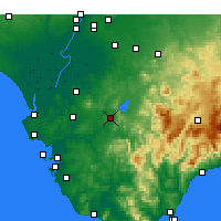 Nearby Forecast Locations - Arcos de la Frontera - Kaart