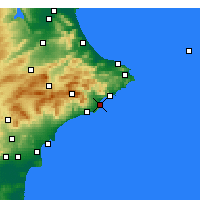 Nearby Forecast Locations - Altea - Kaart
