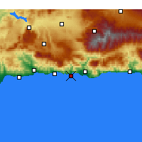 Nearby Forecast Locations - Almuñécar - Kaart