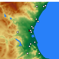 Nearby Forecast Locations - Aldaia - Kaart