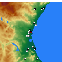 Nearby Forecast Locations - Alboraia - Kaart